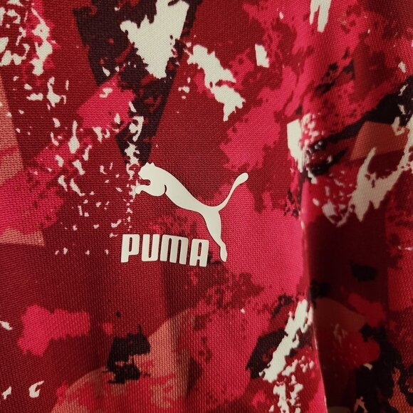 Puma Love Potion Logo Dress Fuscia 3/4 Sleeve Size M - Picture 10 of 10